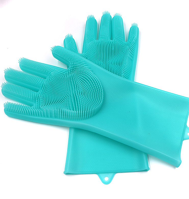 Silicon Heat Resistant Scrubbing Gloves