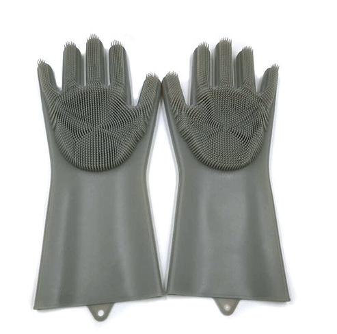 Silicon Heat Resistant Scrubbing Gloves