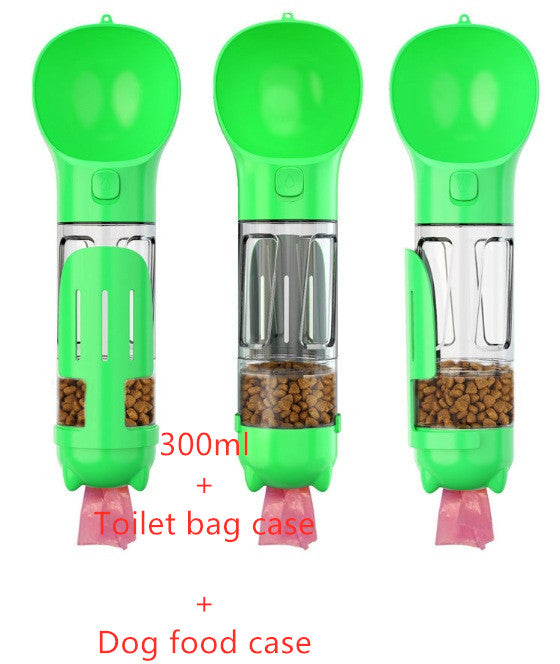 3 n 1 Pet Water Bottle/Feeder And Garbage Bag Storage